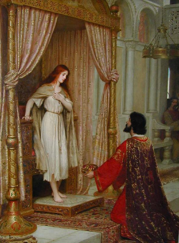 Edmund Blair Leighton The King and the Beggar maid oil painting image